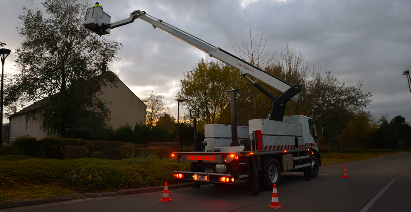 Professional tree pruning choose aerial work platform