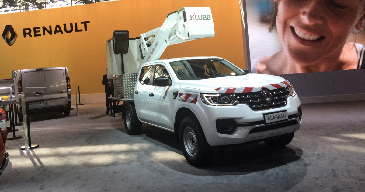 Presentation of the KAT 42 mounted on the Renault Alaskan at the IAA trade fair
