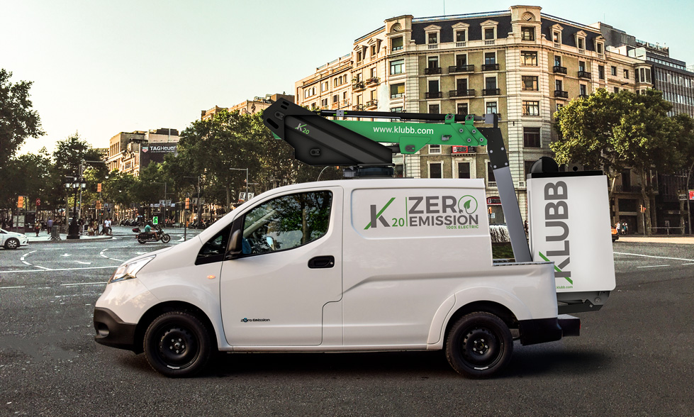 100% electric K20 van-mounted platform