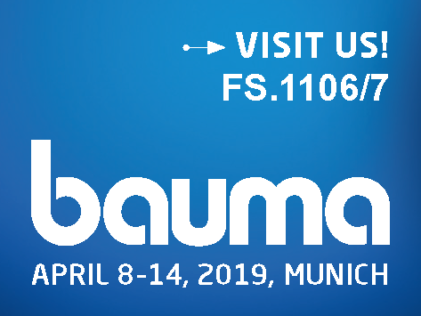 Find-us at Bauma 2019 from 8th to 14th April in Munich