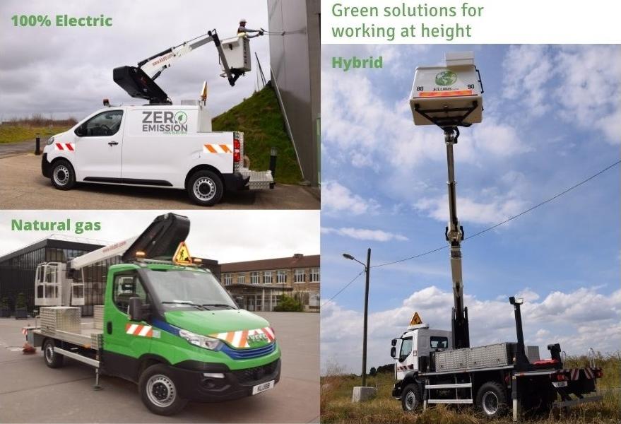 3 green solutions for working at height: 100% electric, hybrid and natural gas. How to choose?
