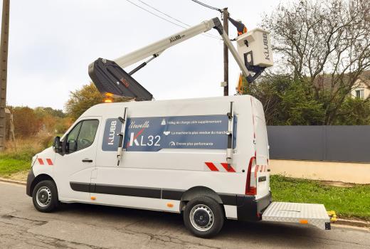 A significant gain in payload with the Klubb aerial work platforms light range!