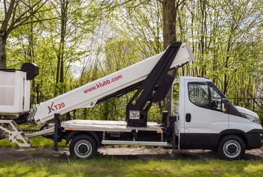 THE NEW KLUBB RANGE OF TELESCOPIC PLATFORMS ON CHASSIS IS OUT ! 