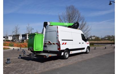 12.50m telescopic aerial platform on renault master l2h2 e tech kl32