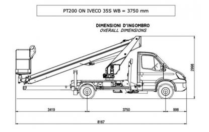 20m telescopic aerial work platform pt 200 he h