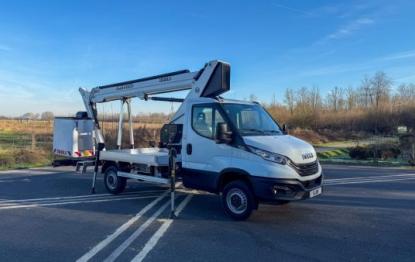20m aerial platform with telescopic boom and jib on iveco daily pt 200je