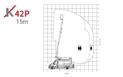 k42p aerial work platform on van