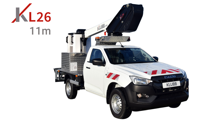 kl26 aerial platform on an isuzu dmax