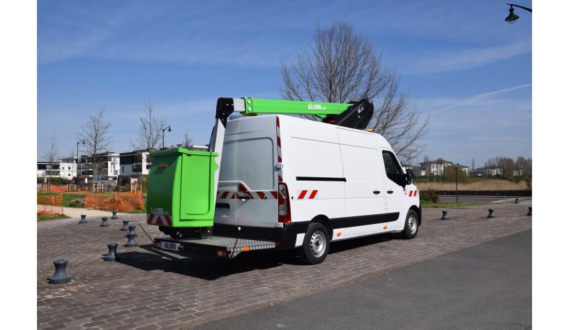 12.50m telescopic aerial platform on renault master l2h2 e tech kl32