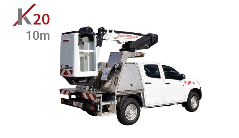 k20 aerial work platform mounted on isuzu d max pickup