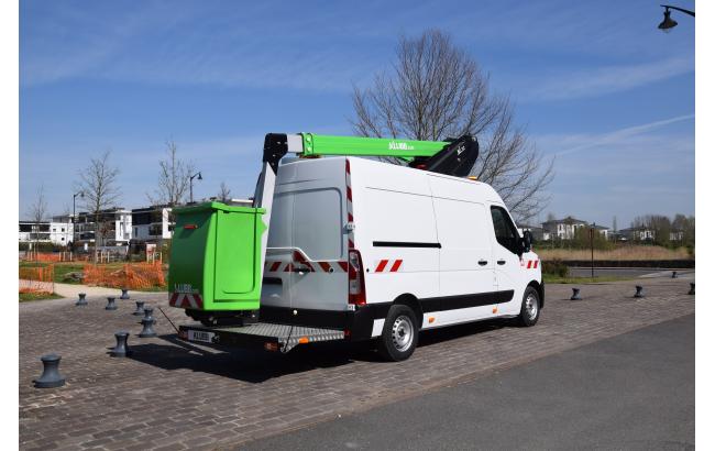 12.50m telescopic aerial platform on renault master l2h2 e tech kl32