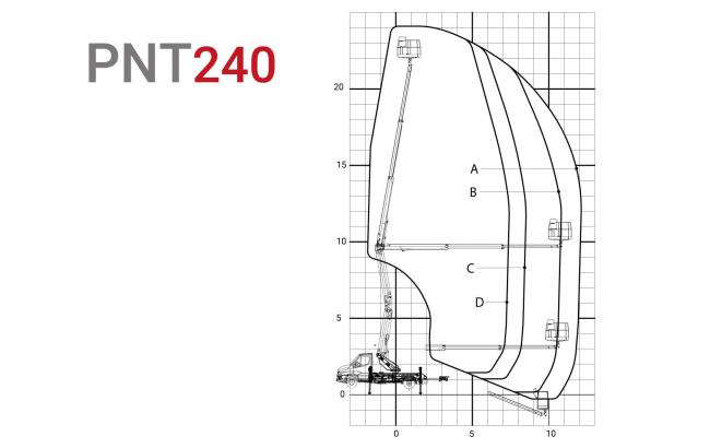 pnt240 aerial platform on a chassis - working diagram