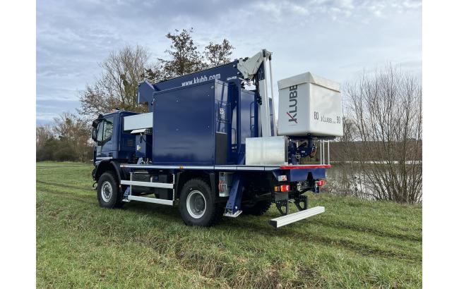18m telescopic aerial platform on truck e18p 4x4