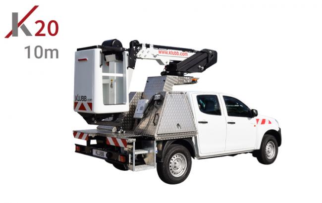 k20 aerial work platform mounted on isuzu d max pickup