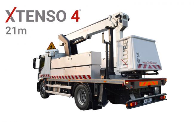 xtenso 4 truck mounted aerial platform chassis version