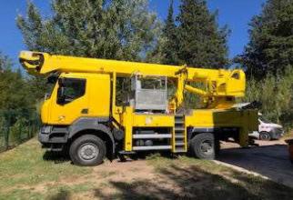 file n°1149 aerial platform 350tbe on a renault kerax truck