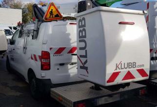 file n°1226 aerial platform k21b on a peugeot expert van