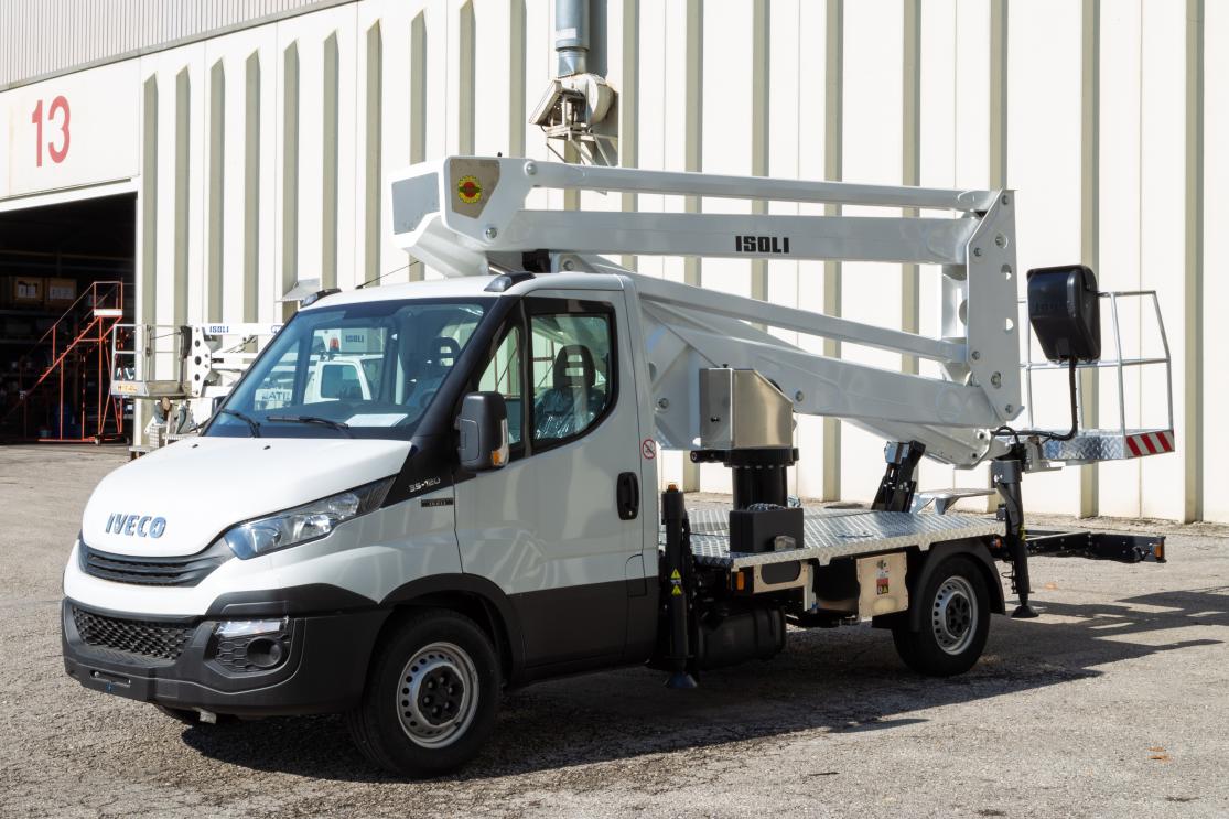 pnt200 he aerial platform on a iveco daily