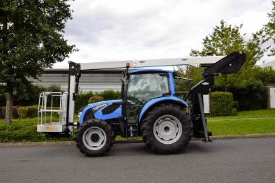 k42p 15m aerial platform mounted on a tractor