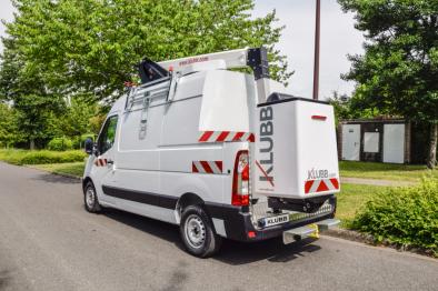 kl26 aerial work platform on van