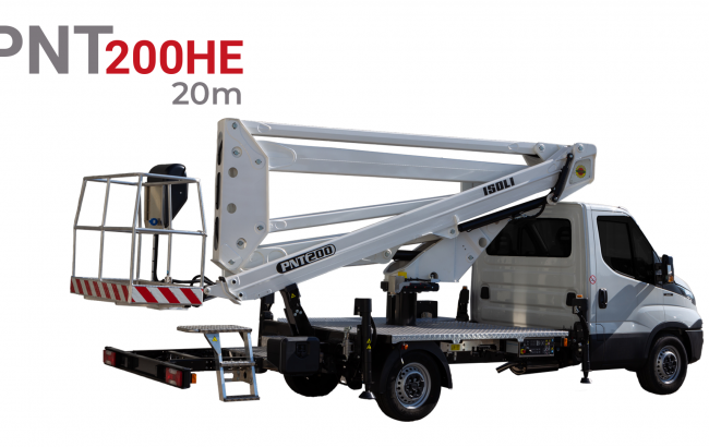 pnt200 he aerial platform on a iveco daily