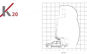 k20 aerial work platform mounted on an isuzu d max pickup