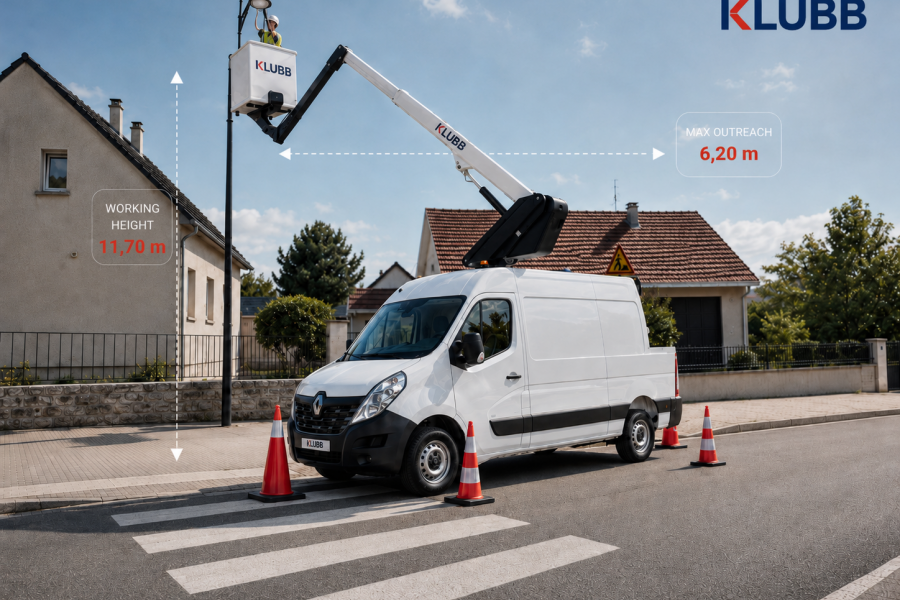 How should you weigh up working height and outreach when choosing your van-mounted platform?