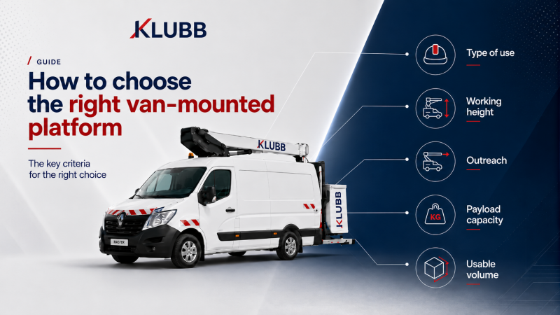 How to choose the right van-mounted platform for your operational needs