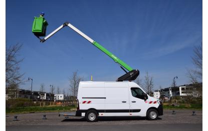 12.50m telescopic aerial platform on renault master l2h2 e tech kl32