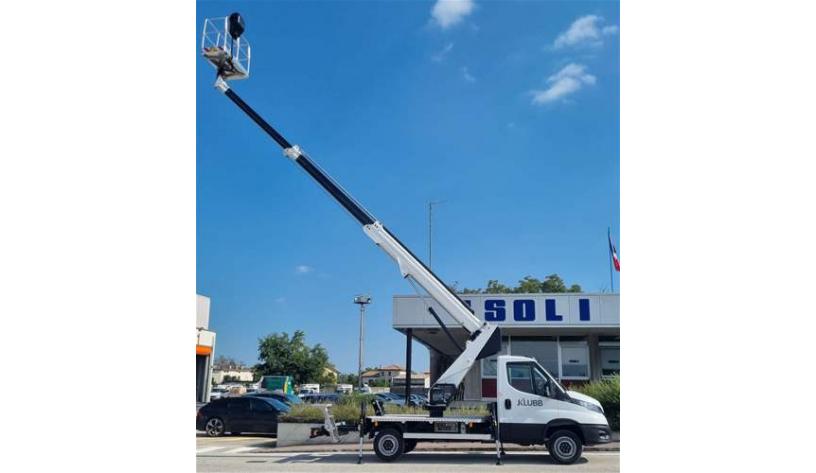 18m telescopic aerial platform on iveco daily pt 180 e