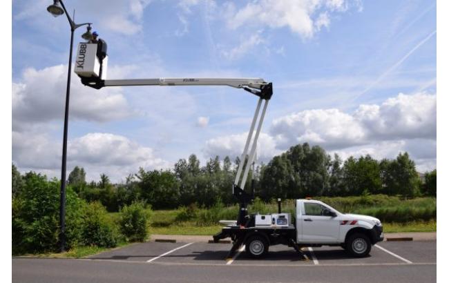 14.50m telescopic aerial work platform on pick up truck kat42l