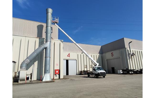 28m telescopic aerial platform on 3.5t mercedes sprinter pt280