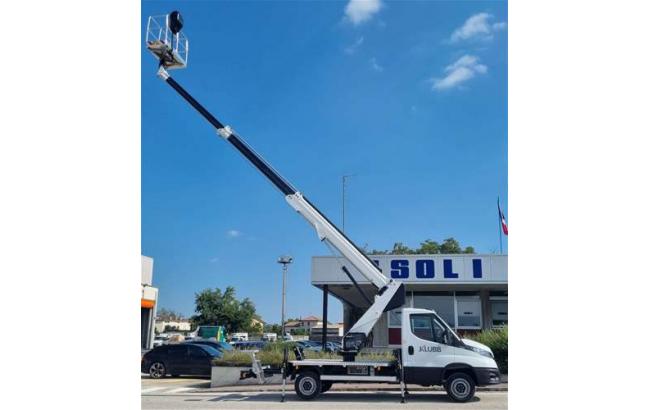 18m telescopic aerial platform on iveco daily pt 180 e