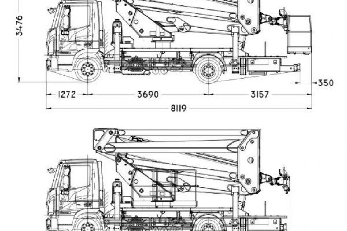 29m articulated aerial platform on iveco eurocargo truck pnt 290 h